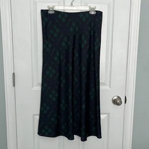 J Crew pull on slip skirt Black Watch tartan. NWT